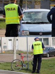Policjanci ze stalowowolskiej drogówki zabezpieczyli miejsce zdarzenia.