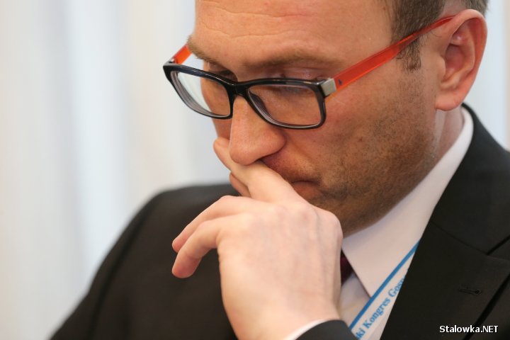 Huta Stalowa Wola na Europejskim Kongresie Gospodarczym. Na zdjęciu: Cezary Pytlos, dziennikarz Gazety Prawnej.