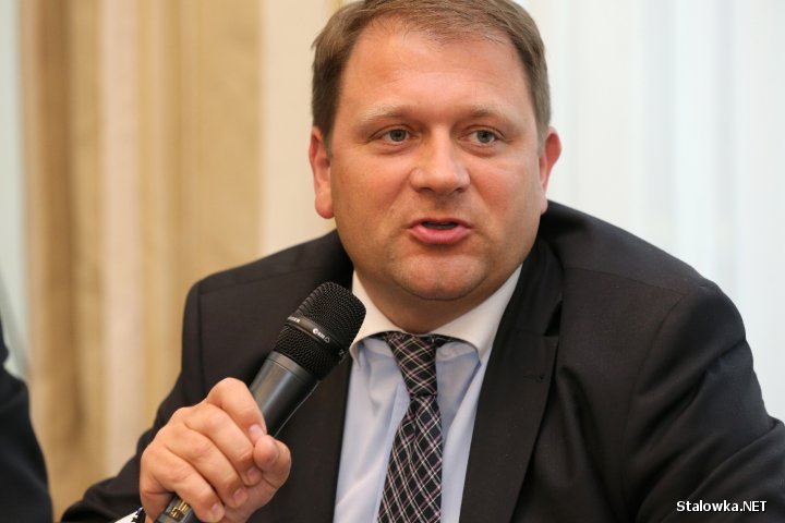 Huta Stalowa Wola na Europejskim Kongresie Gospodarczym. Na zdjęciu: Dariusz Bogdan podsekretarz stanu w Ministerstwie Gospodarki.