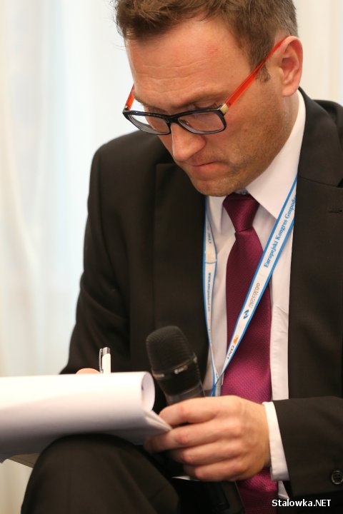 Huta Stalowa Wola na Europejskim Kongresie Gospodarczym. Na zdjęciu: Cezary Pytlos, dziennikarz Gazety Prawnej.