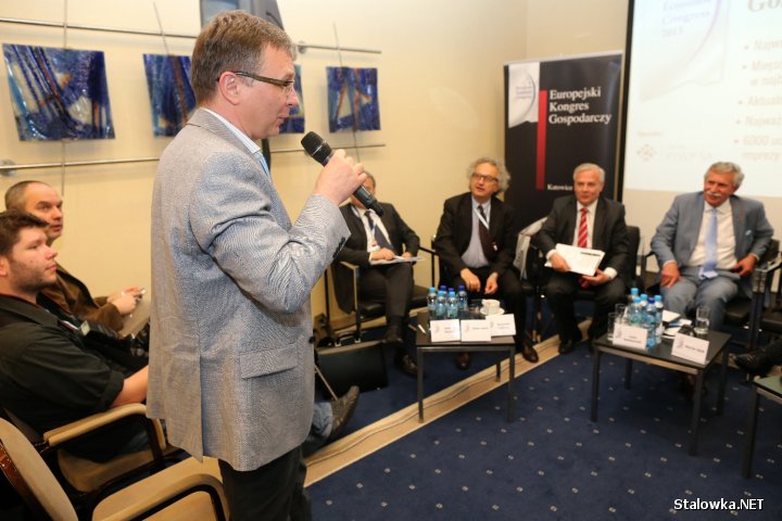 Huta Stalowa Wola na Europejskim Kongresie Gospodarczym. Na zdjęciu: Piotr Wojciechowski, prezes zarządu i współzałożyciel WB Electronics.