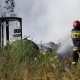 Stalowa Wola: Pożar śmieci na cmentarzu parafialnym w Rozwadowie