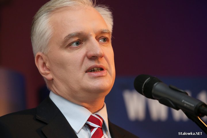Były poseł Platformy Obywatelskiej i były minister sprawiedliwości Jarosław Gowin, podczas odbywającej się w niedzielę, 26 października 2013 roku Podkarpackiej Konwencji Regionalnej w Rzeszowie.