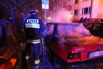 Strażacy ugasili pożar samochodu przy pomocy piany średniej. Właściciel oszacował swoje straty na 1500 złotych.