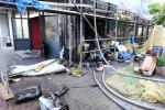 Pożarem był objęty sklep mieszczący się w obiekcie.