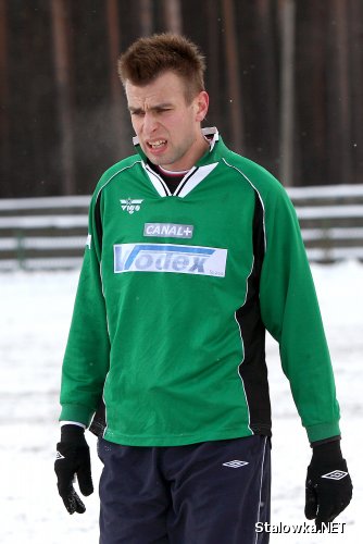 Grzegorz Kmiecik ostatnio reprezentujący barwy Wisły Kraków trenuje z drużyną Stali.