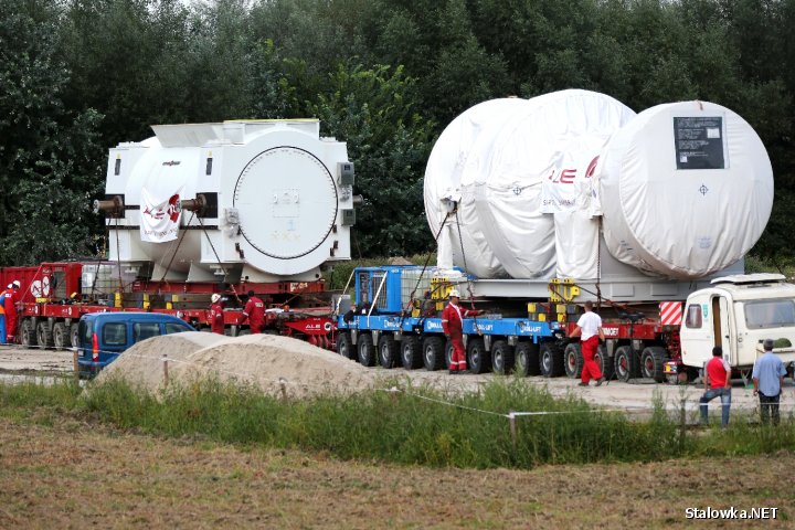 Przygotowania to transportu turbiny i generatora do bloku parowo gazowego Elektrowni Stalowa Wola.