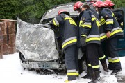 Do pożaru samochodu osobowego marki renault kangoo będącego na stalowowolskich tablicach rejestracyjnych doszło w miejscowości Brandwica przed jedną prywatnych posesji.