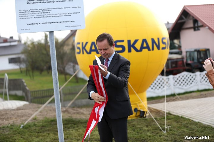 Rozbudowa drogi wojewódzkiej nr 855 Olbięcin - Zaklików - Stalowa Wola nie przebiegała w najlepszej atmosferze.