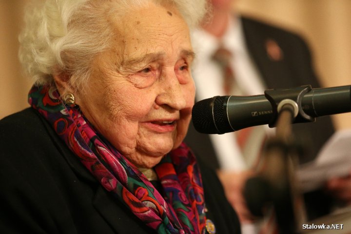 10 listopada 2014 roku w Muzeum Niepodległości w Warszawie odbyła się kulminacja obchodów 150 rocznicy urodzin Romana Dmowskiego. Na zdjęciu: Maria Mirecka - Loryś.