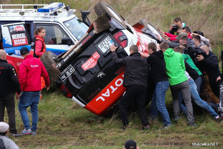 Groźny wypadek na Baja Carpathia 2015 w Stalowej Woli.