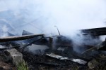 Do pożaru doszło na ulicy Polnej w bezpośrednim sąsiedztwie wału rzeki San. Unoszące się kłęby dymu było widać z kilku kilometrów.
