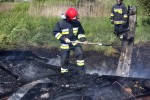Do pożaru doszło na ulicy Polnej w bezpośrednim sąsiedztwie wału rzeki San. Unoszące się kłęby dymu było widać z kilku kilometrów.