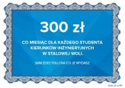 Stalowa Wola jako jedna z nielicznych gmin w Polsce, jak nie jedyna oferuje 300 złotych stypendium miesięcznie dla każdego studenta kierunku technicznego.