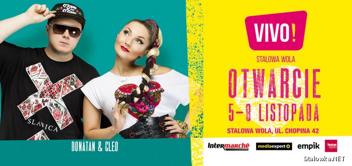 Otwarciu najnowszego centrum handlowego VIVO! Stalowa Wola będzie towarzyszyć szereg atrakcji. IMMOFINANZ, austriacki inwestor i deweloper a także właściciel tego obiektu zadbał, aby pogram inauguracyjny został tak opracowany by był interesujący dla osób w każdym wieku.