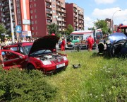 Dwie osoby zostały z obrażeniami ciała przewiezione do stalowowolskiego szpitala.