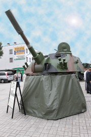 W ubiegłym roku Huta Stalowa Wola S.A. zaprezentowała na Targach Kieleckich m.in. system wieżowy moździerza samobieżnego (kaliber 120 mm).