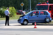 W wyniku wypadku pasażerka, żona kierowcy Matiza trafiła do stalowowolskiego szpitala.