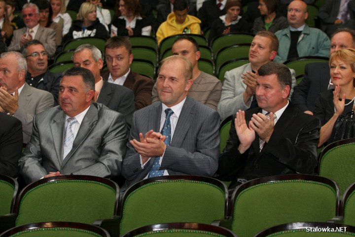 Od lewej:przewodniczący Rady Iwanowa Jurij Wisun, starosta Rady Rejonu Radechowskiego Włodzimierz Szpak, starosta Powiatu Stalowowolskiego Wiesław Siembida.