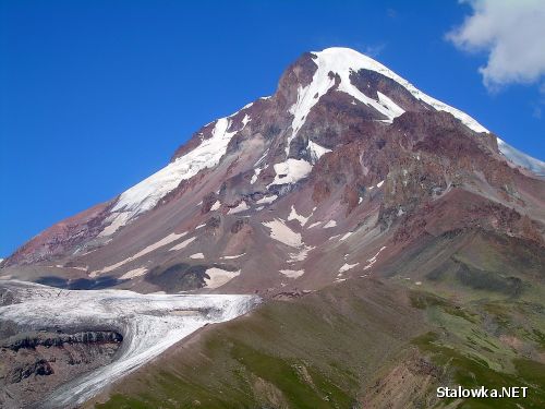 Kazbek - góra lodowa o wysokości 5047 m n.p.m.
